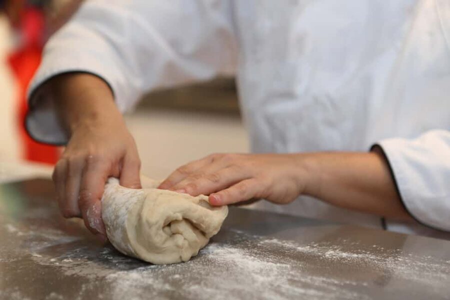 Paris: Traditional Croissant Cooking Class With Local Baker - Shaping bicolor croissants