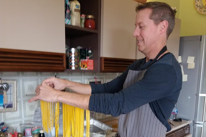 Pastamama, Home Cooking Classes at Grace's Home - Rolling tagliatelle from scratch