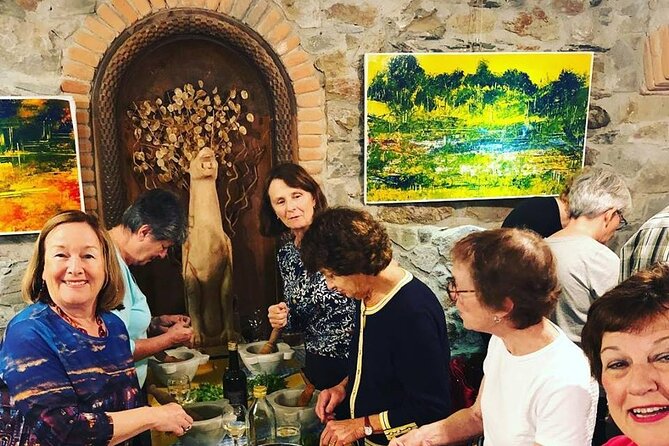 Pesto Experience, Cooking Classes, Wine Tasting in Sestri Levante - Making pesto with a mortar