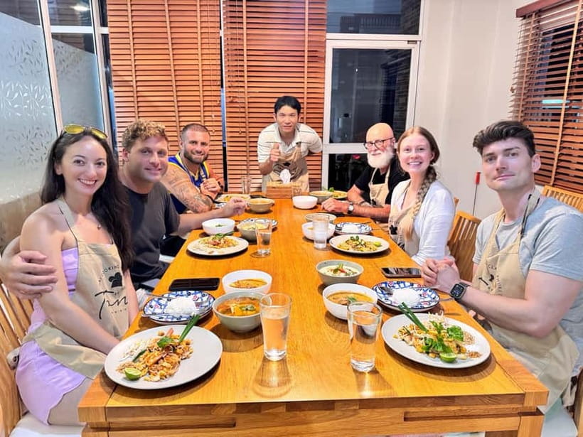 Phuket: Thai Cooking Class with 4 Dishes and Market Visit - Cooking four parts of a Thai meal