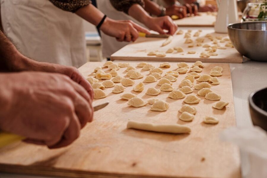Polignano:Pasta Cooking Class with Dinner, Wine & Limoncello - From worktable to full dinner