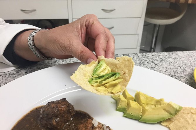 Private Mexican Cooking Class with Gastronomic Historian, Lucia - Eating in the patio and garden