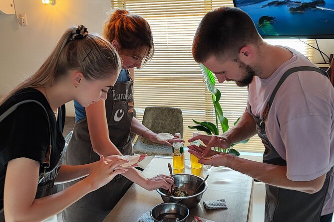 Ramen & Dumpling Cooking in Tokyo with Chef/Vegan possible - Folding gyoza and building the meal