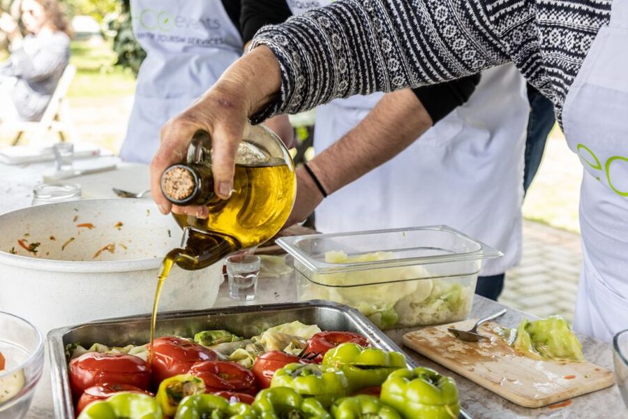 Rethymno: Authentic Cooking Class with a Local - Lunch with wine, raki, and conversation