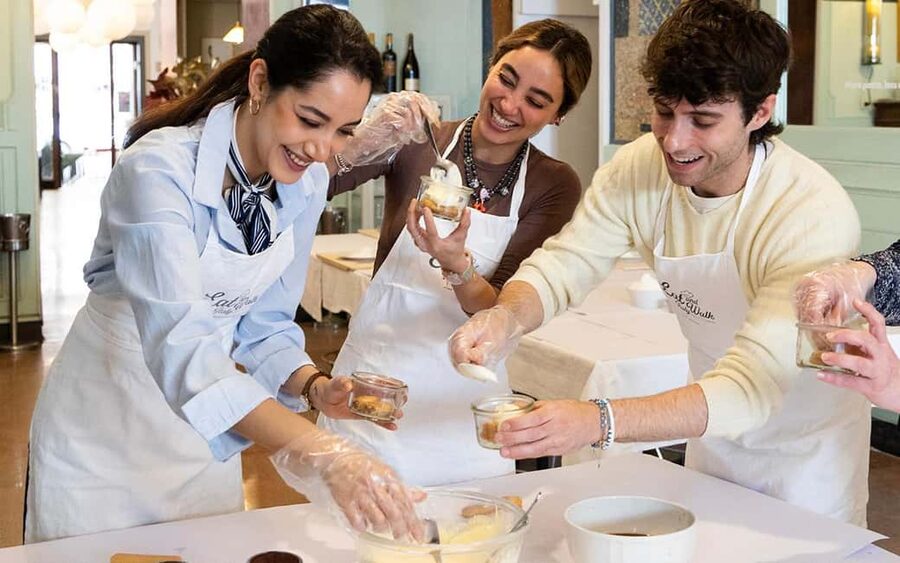 Rome: 3-in-1 Fettuccine, Ravioli, and Tiramisu Cooking Class - Making pasta dough by hand