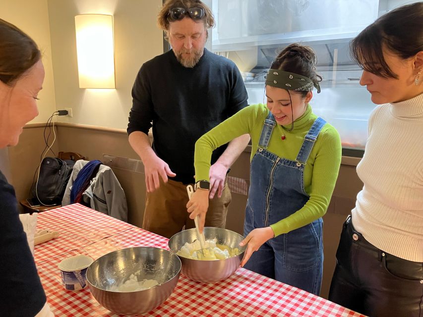 Rome: Cooking Class of fresh Pasta and Tiramisu Cake - Eating your handmade meal with wine