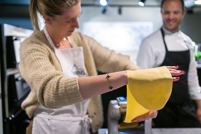 Rome: Hands-On Pasta & Gelato Cooking Class in the City’s Heart - Making Pasta From Egg Dough in Central Rome