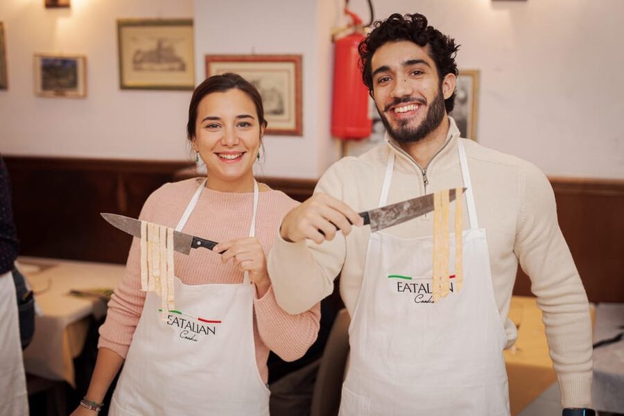 Rome: Pasta and Tiramisu Cooking Class in Piazza Navona - The meal: bruschetta, pasta, dessert, and a final drink