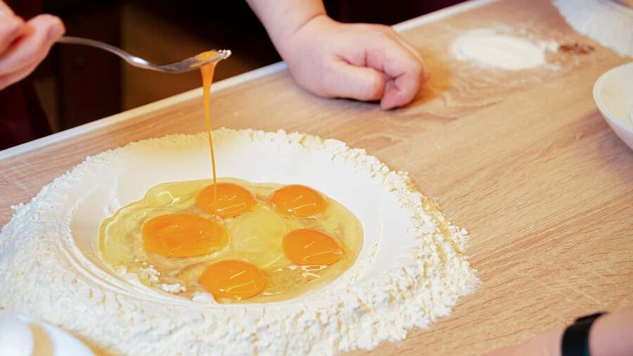 Rome: Pasta and Tiramisu Cooking Class with Prosecco - Sitting down to eat what you made