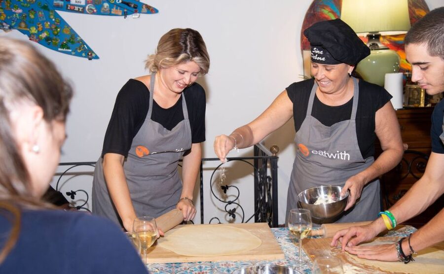Rome: Pasta and Tiramisu Shared Cooking Class with Wine - A home kitchen above Rome
