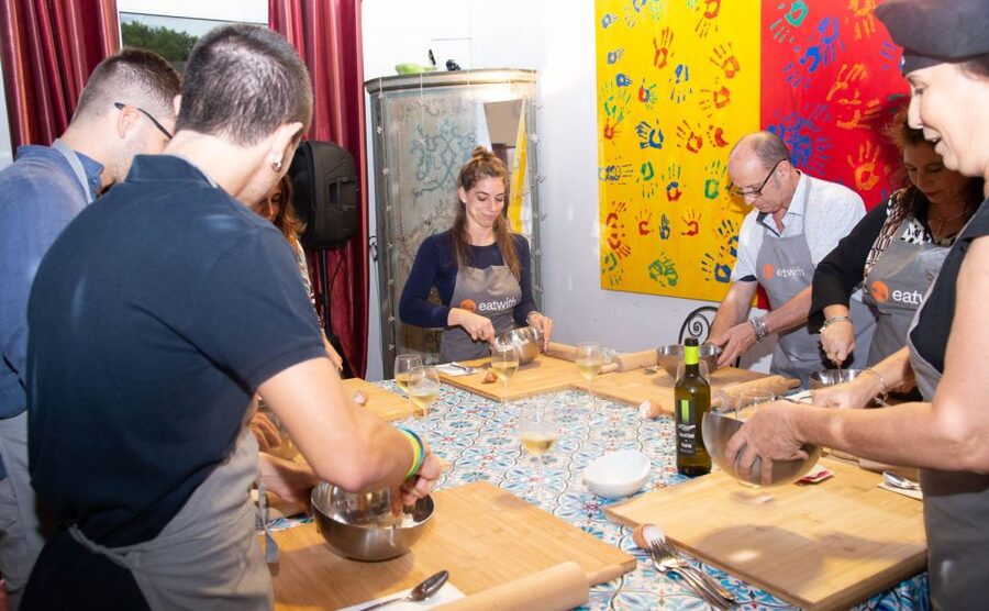 Rome: Pasta and Tiramisu Shared Cooking Class with Wine - Cooking with wine and local conversation