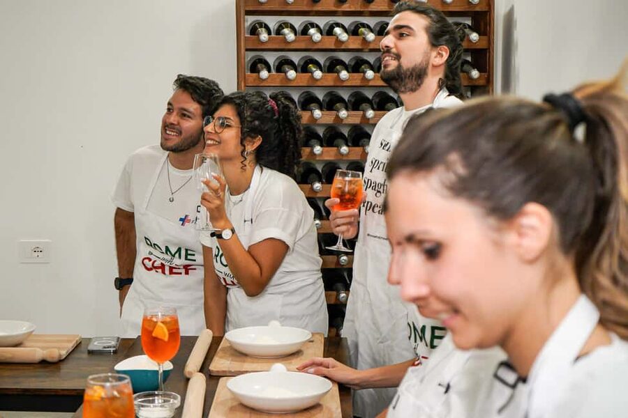 Rome: Pasta Cooking Class with Spritz Cocktails - The social side is part of the recipe