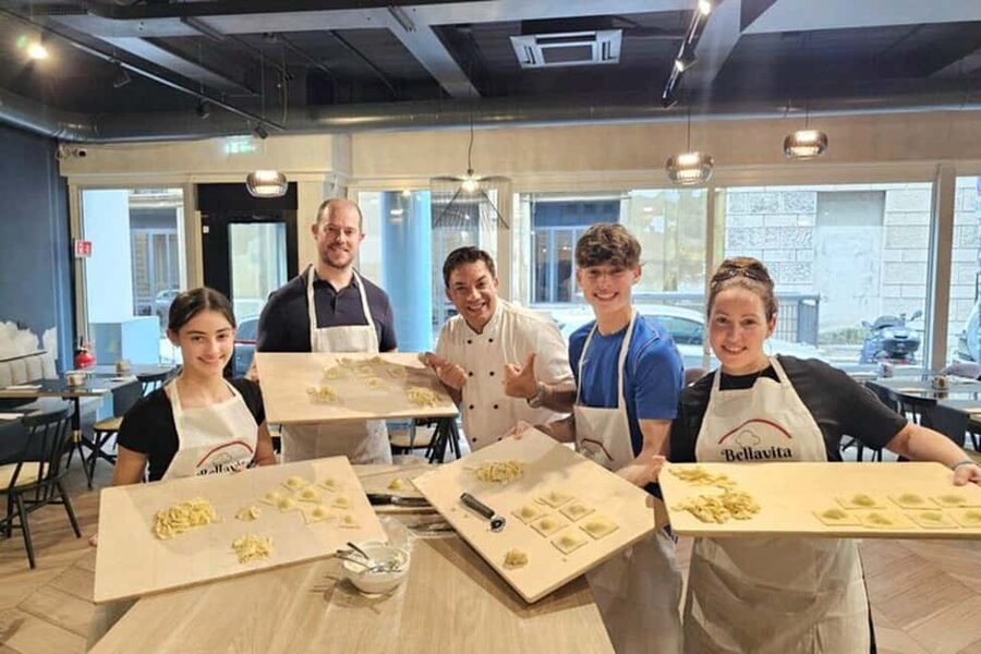 Rome: Pasta Fettuccine, Ravioli & Tiramisu Cooking Class - Key points to know before booking