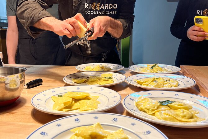 Rome Pasta Making Class with Italian Sauces and Wine Included - Making ravioli, fettuccine, and spaghetti alla chitarra