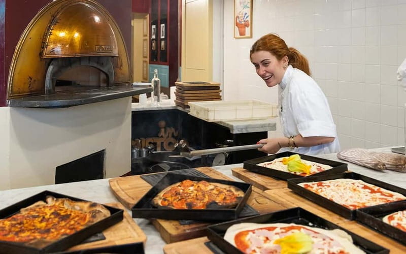 Rome: Pizza and Tiramisù Cooking Class with Glass of Wine - From flour to a personalized pizza