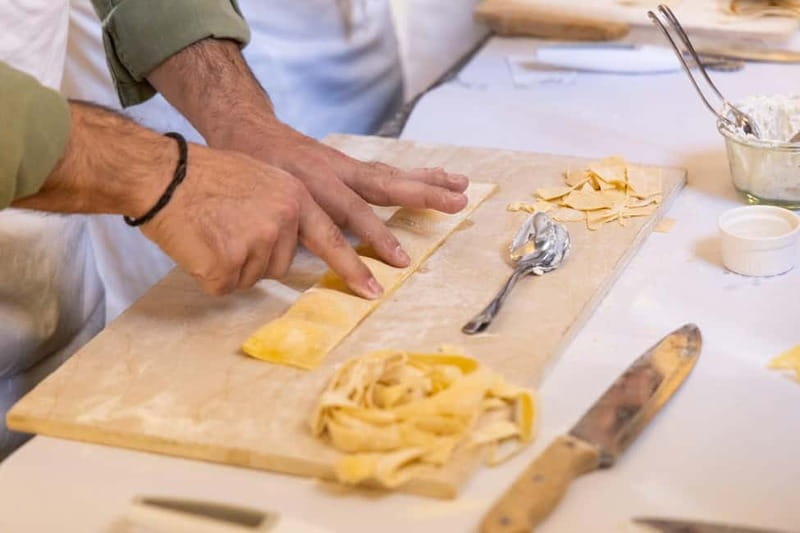 Rome: Ravioli, Fettuccine and Tiramisu Cooking Class - Learning the dough, fettuccine, and ravioli