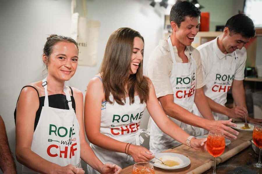 Rome: Spritz & Spaghetti Cooking Class - Three hours of pasta, cocktails, and Roman kitchen skills