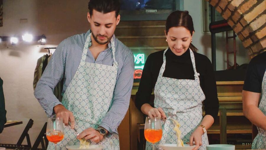 Rome: Spritz & Spaghetti Cooking Class - Eating the food you prepare