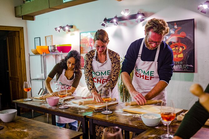 Rome Tipsy Cooking Class: Make Pasta and Mix 3 Spritz Cocktails - Carbonara or cacio e pepe for the main meal