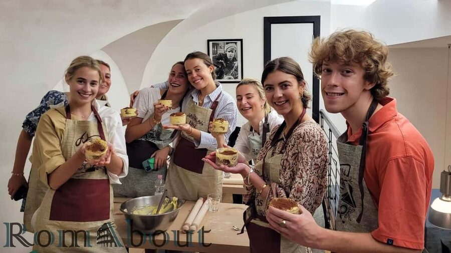 Rome: Traditional Pasta and Tiramisu Cooking Class - The prosecco introduction and ingredient lessons