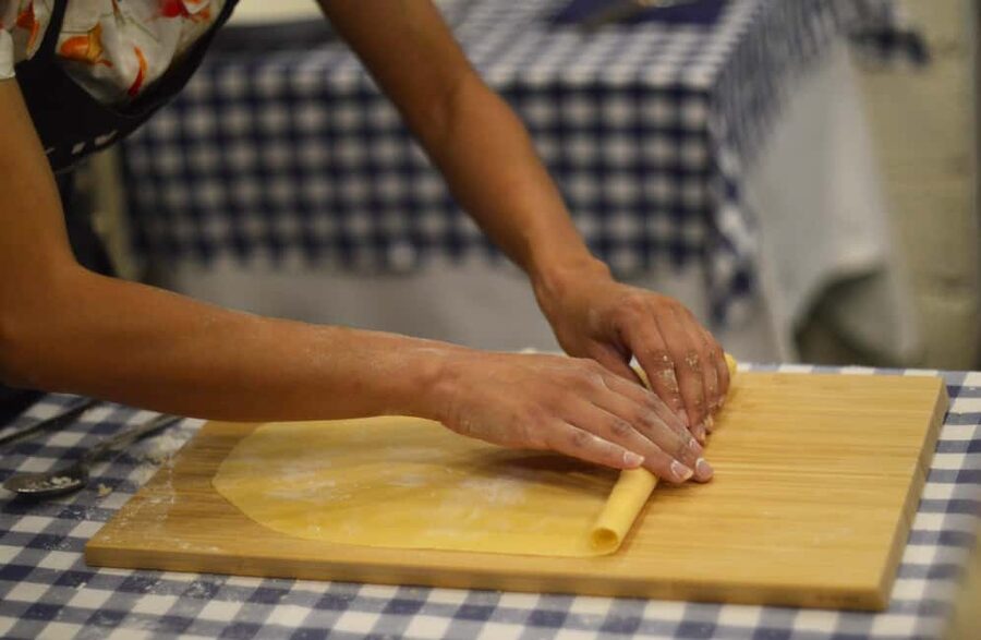 Rome: Traditional Pasta and Tiramisu Cooking Class - Mixing, shaping, and saucing the fresh pasta