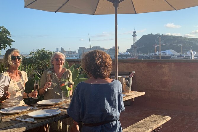 Rooftop Paella Seafood Cooking Class Experience in Barcelona - What you may eat during the evening