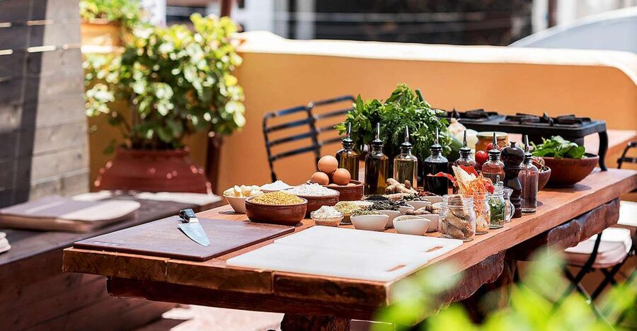 Santorini Cooking Class with Wine Tasting & Lunch - A food-first way to see Santorini