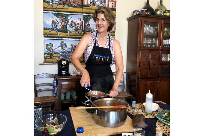 Sea Villa Cefalù: Hands-on 4-Course Pasta Cooking Class & Wine - Cooking Sicilian food at Villa Palamara