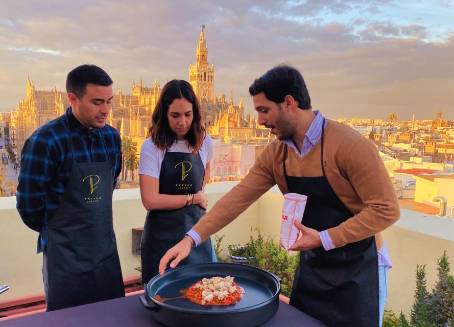 Seville: Paella Cooking Class & 30-Min Local Expert Q&A - Making a chicken and vegetable paella