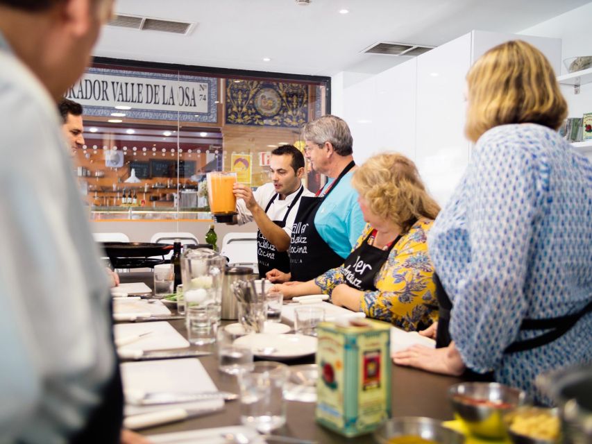 Seville: Spanish Cooking Class with Dinner - Lemon sorbet with Cava to finish