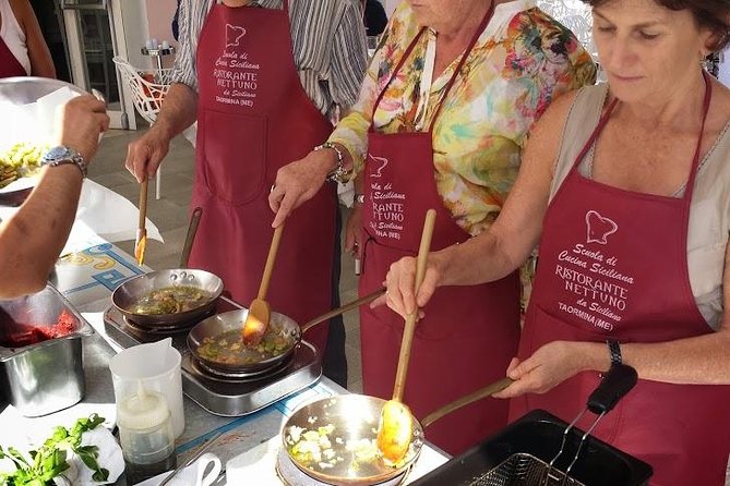 Sicilian Cooking Class in Taormina - Lunch, wine, and the social side