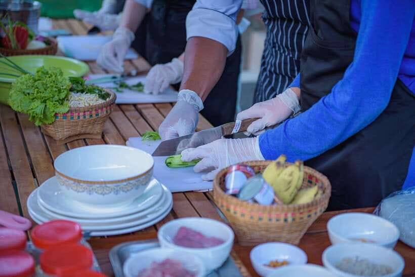 Siem Reap: Guided Day Trip to Local Village & Cooking Class - Learning fish amok with green curry paste