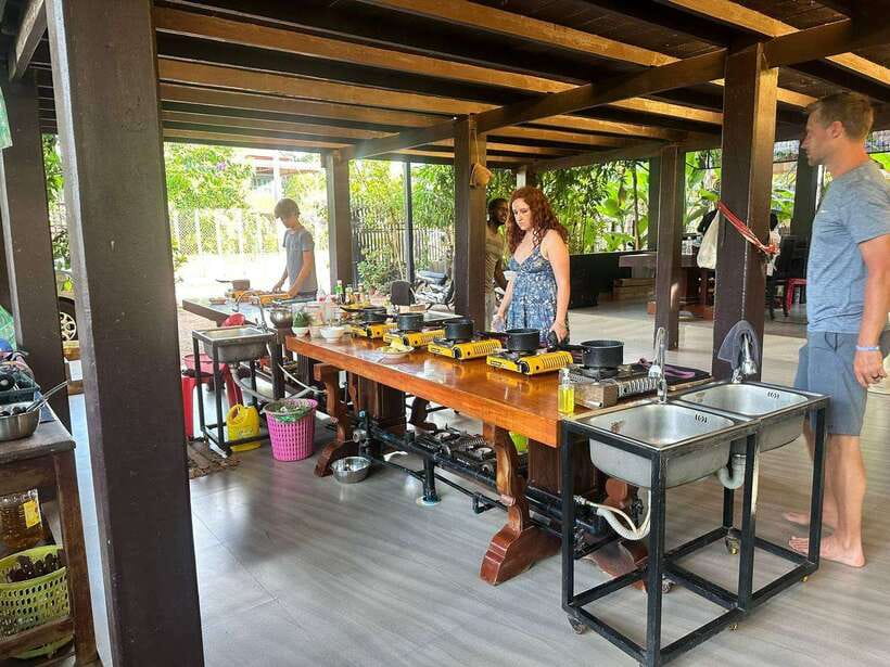 Siem Reap: Khmer Cooking Class at a Local's Home - A garden pavilion made for hands-on cooking