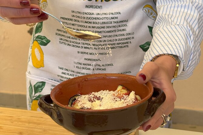 Sorrento: Gluten-Free Cooking Class with a Professional Chef - Sitting down to eat what you made