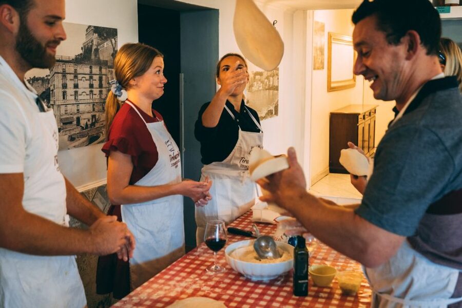 Sorrento: Pizza Making Class at Tirabusciò Cooking School - Choosing toppings and using the pizza oven