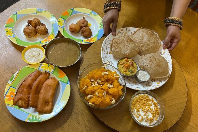 South Indian Vegetarian Cooking Class in Chennai with Meena - Eating from a banana leaf