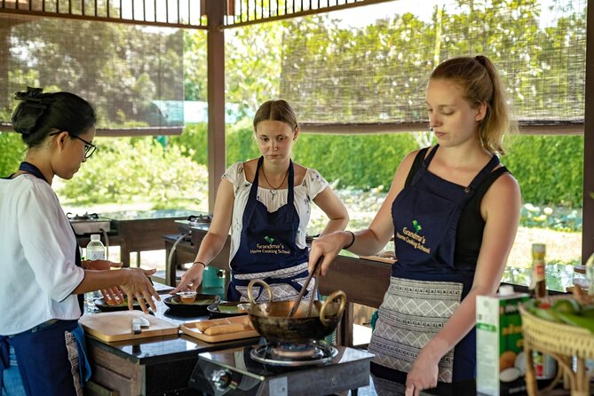 Sunset Thai Cooking with Grandma - Farm & Evening Feast - Choosing five dishes before the first flame