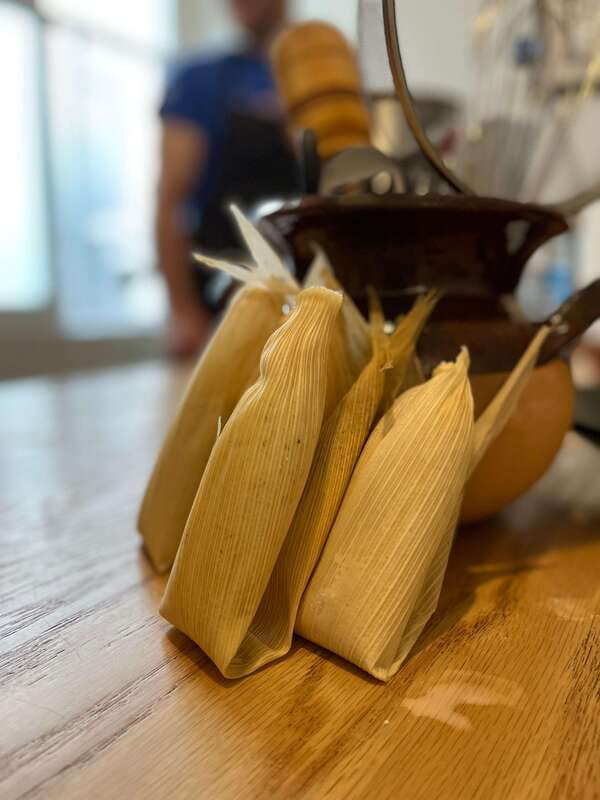 Tamales 101: Multi-variety tamal cooking class and feast - Fresh corn, seasonal sweetness, and chipotle heat