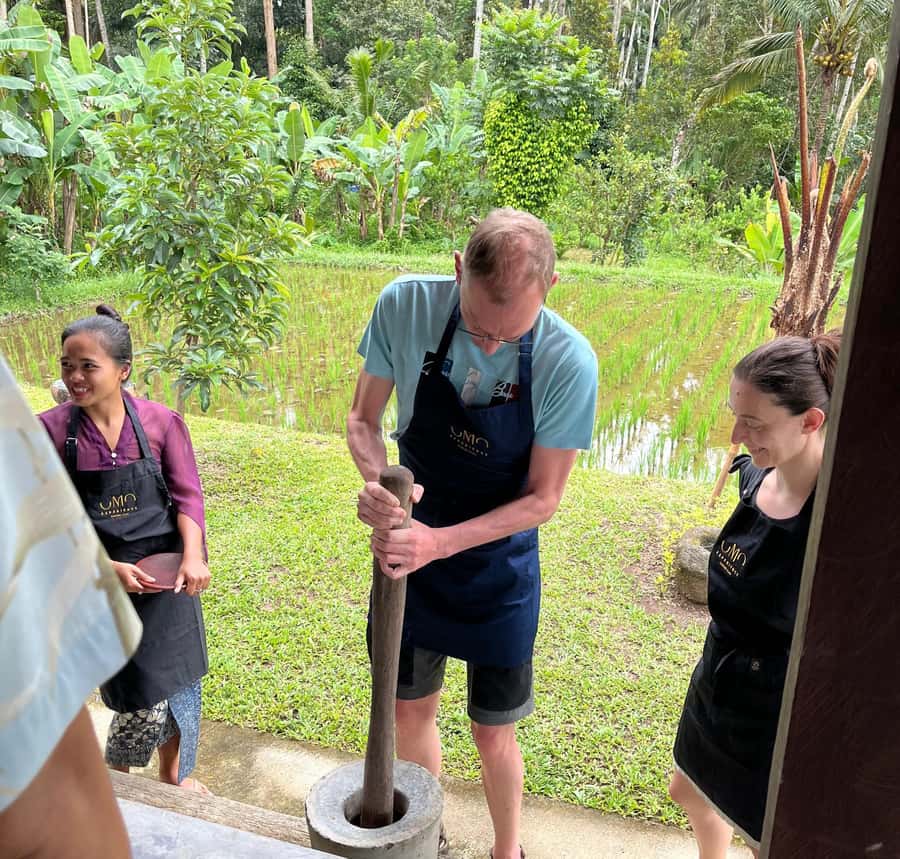 The Authentic Balinese Cooking Experience - A young coconut before the cooking begins