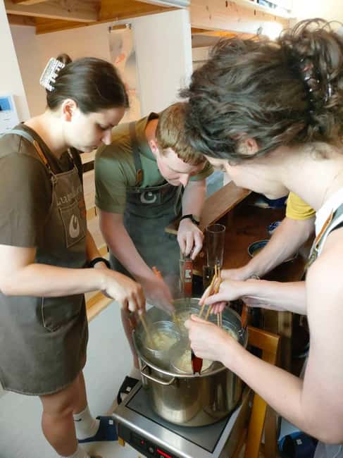 Tokyo: Real Ramen & Dumpling Cooking with Master Chef - Preparing chashu, soup, and the final bowl