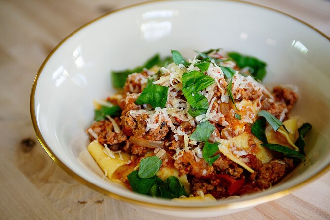Tortelloni and Tagliatelle Cooking Class in Bologna + Wine - A small group, with some booking risk