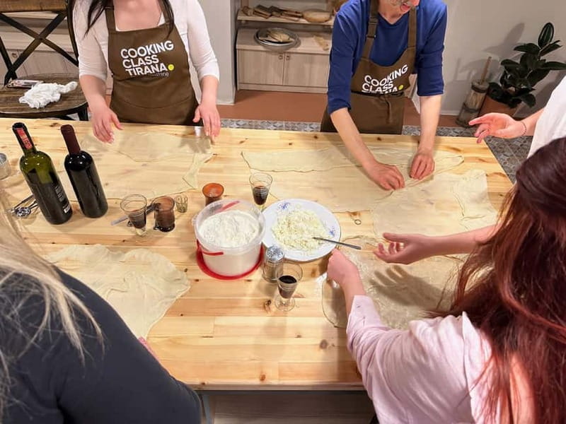 Traditional Albanian Cooking Class in Tirana & Raki Tasting - Wine, raki, and the rhythm of the evening