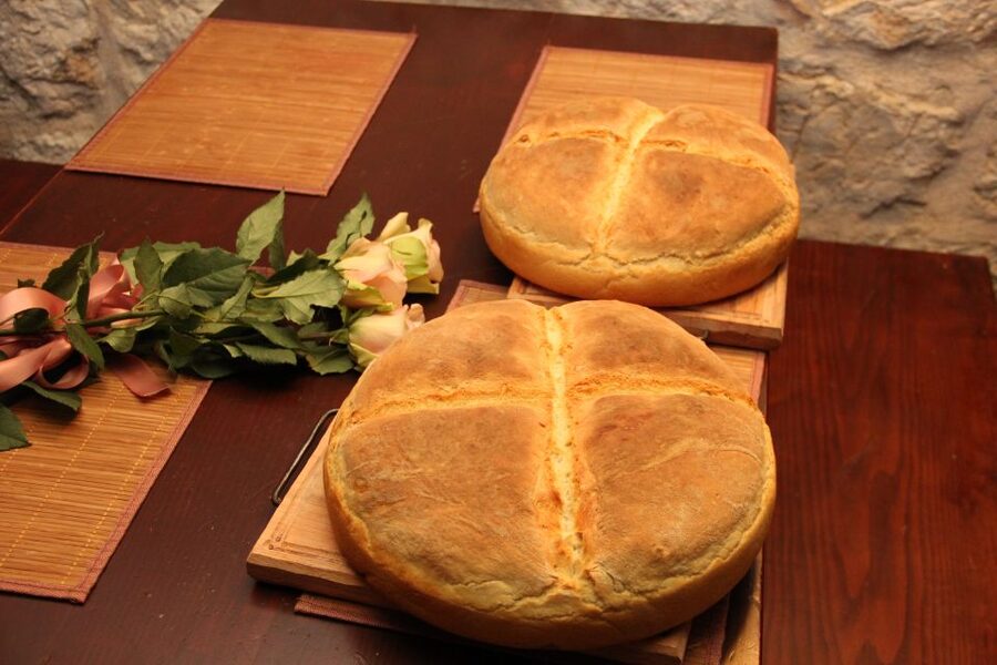 Traditional Dalmatian Cooking Class from Dubrovnik - Sitting down to the four-course feast