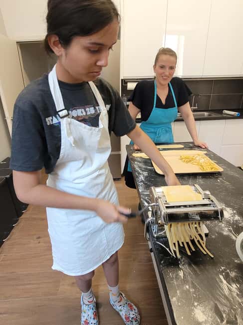 Verona: Authentic Pasta Making Class with a Local Family - Vallì’s teaching and Dave’s easy humor