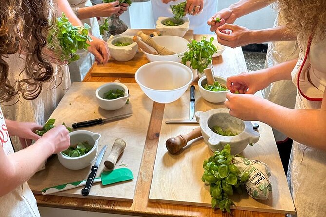 With Tiziana Cooking Class for Pesto , Gnocchi and Tiramisù - Starting with focaccia and pesto